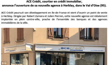 ACE Crédit annonce l’ouverture d’une nouvelle agence à Herblay (95)