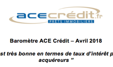 Baromètre ACE Crédit – Avril 2018